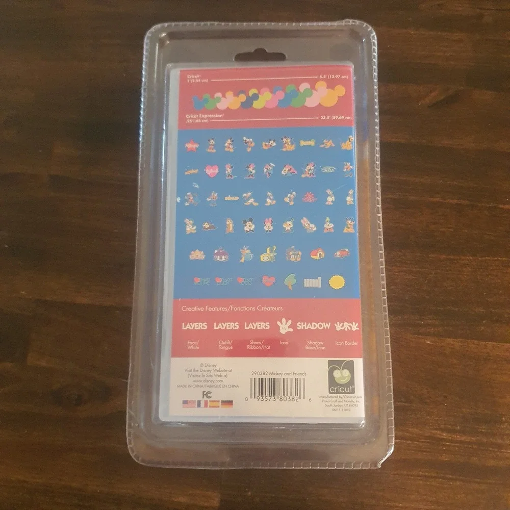 New Disney Mickey Friends Cricut Cartridge Overlay Manual 290382 Scrapbooking